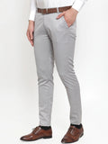 Stretchable Lycra Solid Slim Fit Mens Formal Trouser